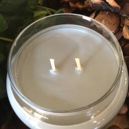 Fireside Embers, Hand Made, Poured, 100% Soy, All Natural Candle in 16 Oz Apothecary Jar - thumbnail 3