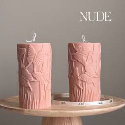 Butterfly Soy Pillar Candle - Sculptural Home Decor - thumbnail 2