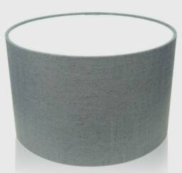 Florenzo Pewter Grey Linen Lampshade, Table Lamp, Pendant, Ceiling Shade