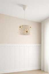 Daisy Flower Lampshade Macrame Bohemian Girl Nursery Lighting - thumbnail 1