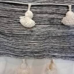 Wool Blanket - Moroccan Blanket Handmade Soft Wool Moroccan Ivory Birthday Gift For Mom Comfy Bedroom D??cor - thumbnail 4