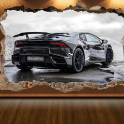 Lamborghini Print Decal Super Car Sports Wall Decor Lambo Art Sticker - thumbnail 2