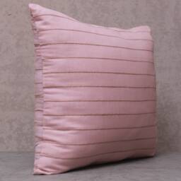 Pink With Jute Handloom Cotton Bohemian, Bali Style Pillow Cover, Decorative Handmade Throw Cover, Embroidered Cover Wlcc063 - thumbnail 3