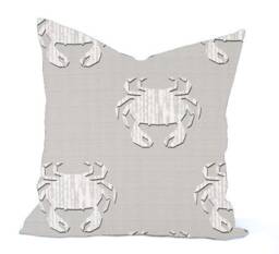 One High Quality Outdoor Cover, Aqua Blue Pillow Nautical Decorative Pillow, Aquatic Accent Grey Pillow, Throw - thumbnail 3