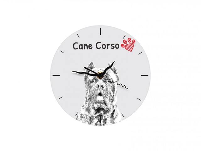 Cane Corso, Italian Mastiff, Free Standing Mdf Floor Clock With An Image Of A Dog - image 1