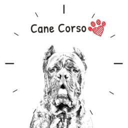 Cane Corso, Italian Mastiff, Free Standing Mdf Floor Clock With An Image Of A Dog - thumbnail 2