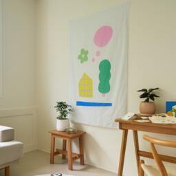 Magic World, Fabric Poster, Wall Tapestry, Children's Bedroom Curtain - thumbnail 2