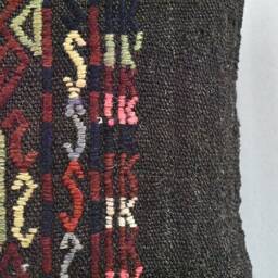 Handwoven Turkish Kilim Pillow Cover, Wool Decorative Cushion - 15.7 X 15.7 Inch - thumbnail 3