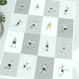 England Men's National Football Team Legends Illustrated Art Print - Three Lions Icons Poster Gift - thumbnail 3