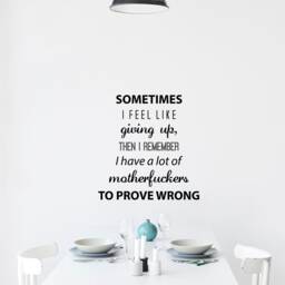 Prove Them Wrong Wall Decal - Savage Motivation Gym Office Decor - thumbnail 1