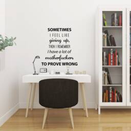 Prove Them Wrong Wall Decal - Savage Motivation Gym Office Decor - thumbnail 3