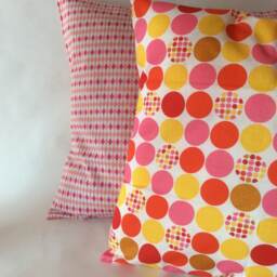 Pink Multico Pea Cushion Cover - thumbnail 2