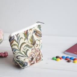 Birds & Roses Makeup Pouch Floral Toiletry Travel Bag - thumbnail 2