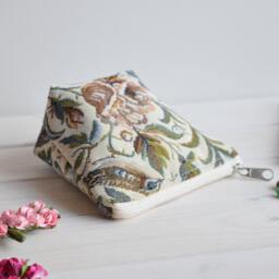Birds & Roses Makeup Pouch Floral Toiletry Travel Bag - thumbnail 3