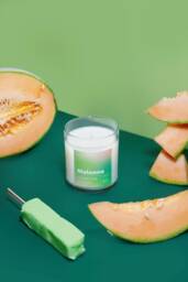 Melonna Ice Bar Scented Candle - Honeydew Melon, Vanilla Cream - thumbnail 1