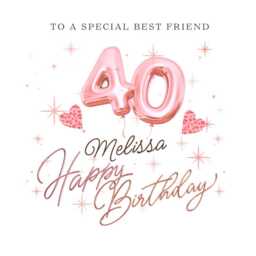 Best Friend 40Th Birthday Candle Gift Set Box Card Friends Gifts W - thumbnail 4