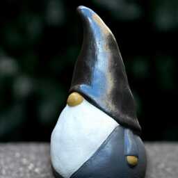 Stone Nordic Gnome Statue Concrete Sculpture Outdoor Pixie Decoration Gnome Lover Gift Handmade Ornament Garden & Home Figure - thumbnail 2