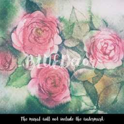 A Bouquet Of Flowers Removable Wallpaper, Peel & Stick, Wall Decor, Mural, Repositionable, Reusable, Covering, Art #69 - thumbnail 3