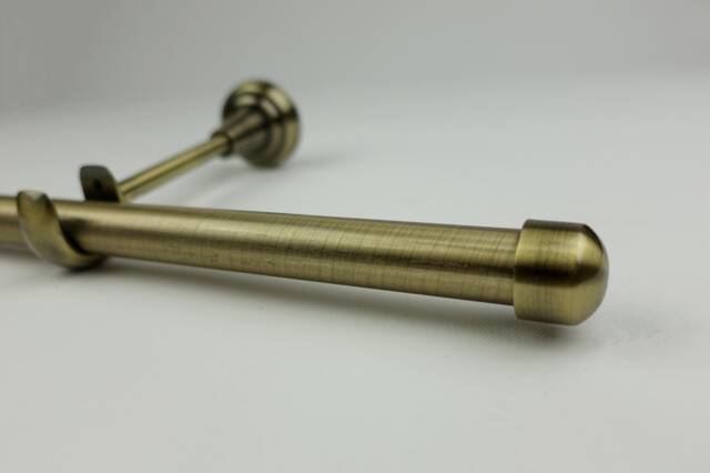 "Antique Gold Curtain Pole " - image 1