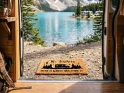 Choose Your Camper Doormat - Personalised Family Name Custom Camping Mat - thumbnail 1