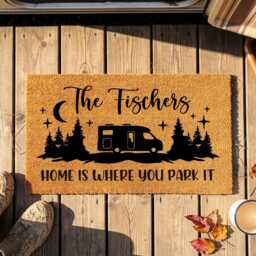 Choose Your Camper Doormat - Personalised Family Name Custom Camping Mat - thumbnail 3