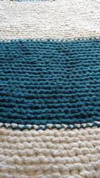 Chunky Chenille Block Colored Blanket - thumbnail 1
