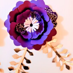 Paper Flowers/ Paper Flower Backdrop/ Bedroom Decoration/Nursery Wall - thumbnail 3