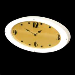 Elliptic Spirit Large Mantel Desk Clock Art Deco Inspired - thumbnail 3