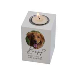 Personalised Pet Memorial Photo Candle Tealight Holder - thumbnail 2