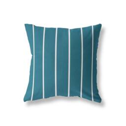 Outdoor Pillows Or Indoor Custom Cover - Blue Teal Peacock Green Sage Palm Designer Modern Multiple Sizes 18 X 18, 16X16, 20X20 - thumbnail 4