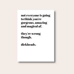 You Are Amazing Print, Positive Wall Funny Typography Art, Poster, Quote Gift - thumbnail 1