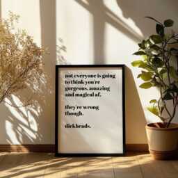 You Are Amazing Print, Positive Wall Funny Typography Art, Poster, Quote Gift - thumbnail 2