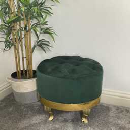 Premier Round Footstool Coffee Table - thumbnail 4