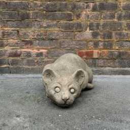 Laying Kitty Statue Concrete Kitten Sculpture Cement Laying Cat Decoration Handmade Ornament Front Door Figurine Cat Lover Gift - thumbnail 2