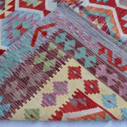 7x10 Kilim Tribal Rug, Afghan Chubi Flatweave Area Brand New Kilim, Maimana Oriental Turkmen Rug For Bedroom, Livingroom - thumbnail 4