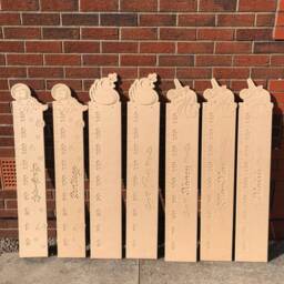 Unicorn Height Chart, Wooden Growth Mdf Watch Me Grow Unicorn Bedroom Decor, Bedroom, Height Chart - thumbnail 2