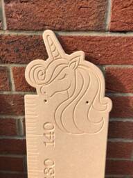 Unicorn Height Chart, Wooden Growth Mdf Watch Me Grow Unicorn Bedroom Decor, Bedroom, Height Chart - thumbnail 1