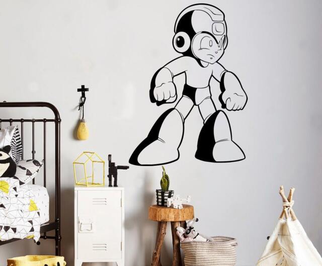 Mega Man Wall Decal Video Game Superhero Vinyl Sticker Retro Games Home Interior Kids Children's Room Decor Removable Stickers 4(Mgm - image 1