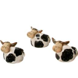 Mini Cow Figurines - Set Of 3 Dairy Cows - thumbnail 2