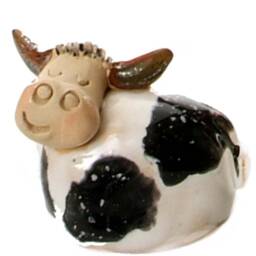Mini Cow Figurines - Set Of 3 Dairy Cows - thumbnail 3