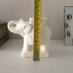 Ceramic Bisque, Indian Elephant, Ready To Paint, Elephant Cash Box, Coin Bank, Piggy Banks, Gift For Kids, Housewarming - thumbnail 4