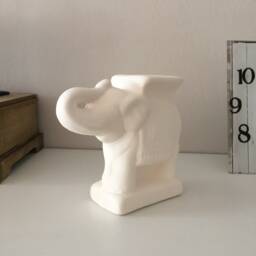 Ceramic Bisque, Indian Elephant, Ready To Paint, Elephant Cash Box, Coin Bank, Piggy Banks, Gift For Kids, Housewarming - thumbnail 2