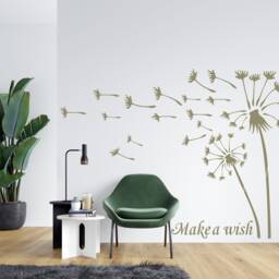 Dandelion Stencil Flower Large Wall Furniture Decorations Crafts Reusable Fl29 - thumbnail 1