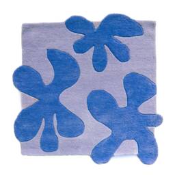 Blossom Square Hand Tufted Rug By Jubi, Abstract Flower Wool Area Or Accent - thumbnail 3