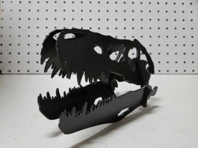 Free Shipping Dinosaur T-Rex 3D Skull in Steel, Pen Holder, Business Card Holder, Jurassic Park - image 1
