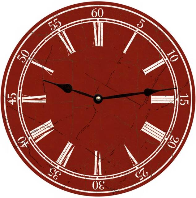 Classic Red Clock - image 1