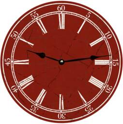 Classic Red Clock - thumbnail 1