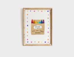Crayon Box Name Poster Bright Girls Room Toddler Art - thumbnail 1