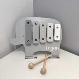 Personalised Wooden Toy Xylophone - Elephant Gift Idea Item - thumbnail 2