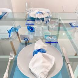 Acrylic Napkin Knot Rings - Set Of 4 Lucite Dining Accessories - thumbnail 4
